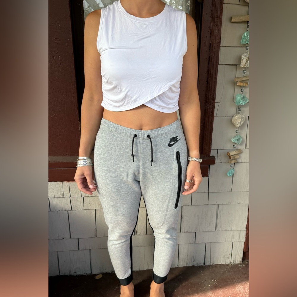 Grey Nike joggers